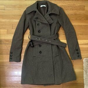 Wool New York & Company Pea Coat taupe